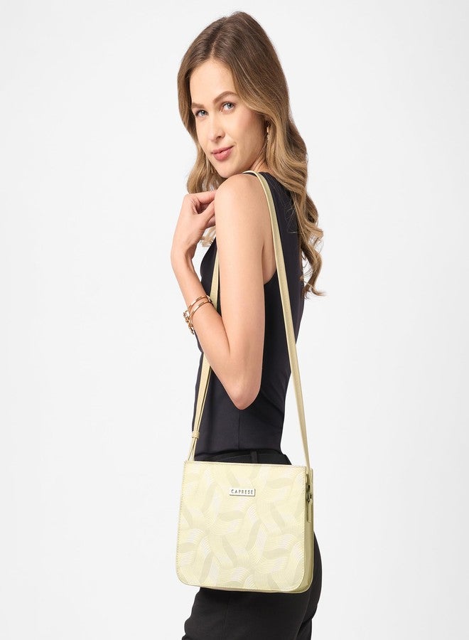 كابريس حقيبة كتف متوسطة الحجم من كابريس سيكو للنساء، مزودة بحزام قابل للتعديل وسحاب إغلاق لراحة الارتداء | حقيبة يد متعددة الاستخدامات للاستخدام اليومي والسفر والمناسبات الخاصة (بيج داكن) - Image 2